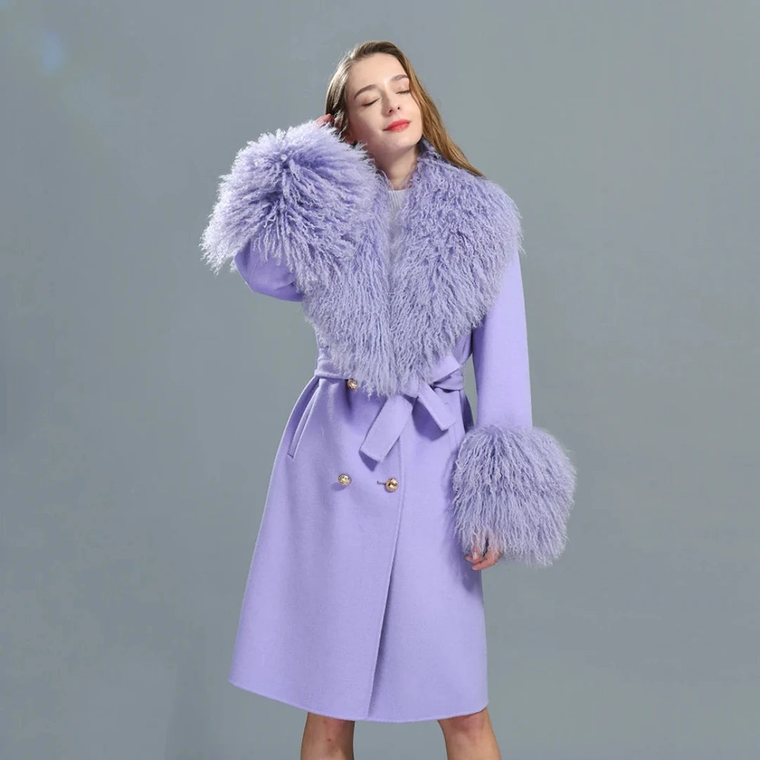 Sheep fur coat discount