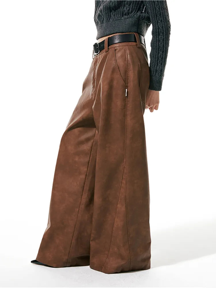 Wide Leg Leather Pants – DBeth