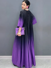 HEYFANCYSTYLE Orchid Tie-Dye Pleated Dress