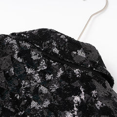 Luxury Sequin Puff-Sleeve Blazer