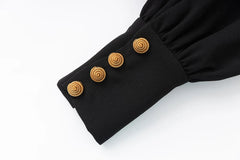 Luxury Sequin Puff-Sleeve Blazer