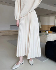 Luxury Flowy Plisse Skirt Set