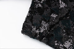 Luxury Sequin Puff-Sleeve Blazer