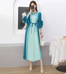 Luxury Formal Plissé Dress