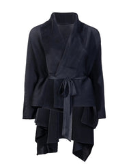 Kimono Plissé Wrap Coat