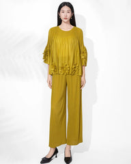 Luxury Petite Plissé Top & Pants