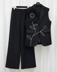 Luxury Floral Pants Suit Set