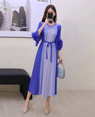 Luxury Formal Plissé Dress