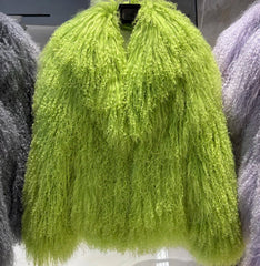 Curly Mongolian Lamb Coat