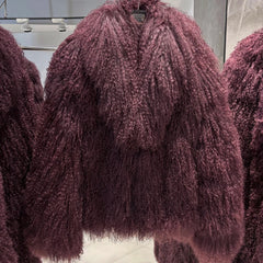 Curly Mongolian Lamb Coat