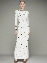 Luxury Crystal Embellished Maxi Dress