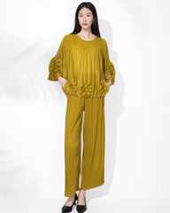 Luxury Petite Plissé Top & Pants