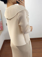 Luxury Petite Plissé Skirt Set