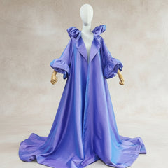 Luxury Ruffle Taffeta Opera Coat