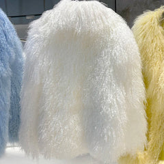 Curly Mongolian Lamb Coat