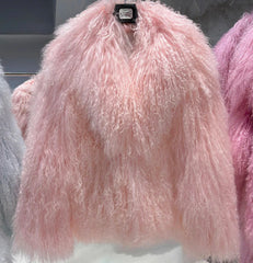Curly Mongolian Lamb Coat