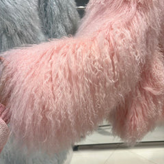 Curly Mongolian Lamb Coat
