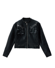 Luxury Biker Men's Faux Leather Jacket