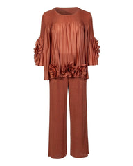Luxury Petite Plissé Top & Pants
