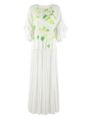 2-Piece Plissé Palazzo Set