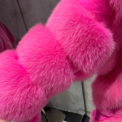 Women's Fox Fur Trench Coat
