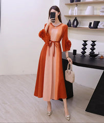 Luxury Formal Plissé Dress