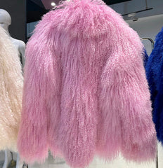 Curly Mongolian Lamb Coat