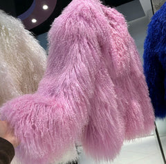 Curly Mongolian Lamb Coat