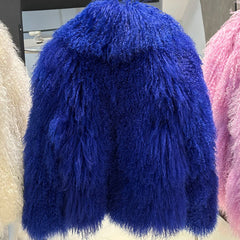 Curly Mongolian Lamb Coat