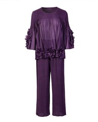 Luxury Petite Plissé Top & Pants