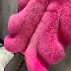Women's Fox Fur Trench Coat