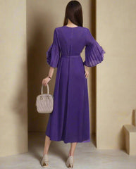 Luxury Formal Plissé Dress