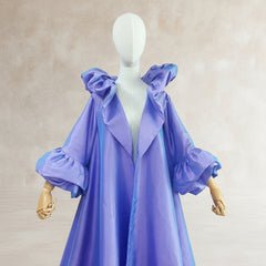 Luxury Ruffle Taffeta Opera Coat