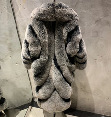 Women's Fox Fur Trench Coat