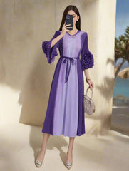 Luxury Formal Plissé Dress