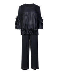 Luxury Petite Plissé Top & Pants