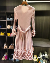 Luxury 3D Origami Pleated Dress