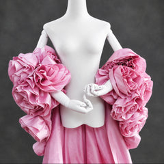 Luxury 3D Rosette Opera Cape