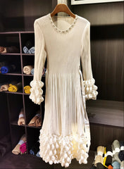 Luxury 3D Origami Pleated Dress