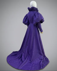Couture Puffed-Sleeve Cape