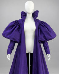 Couture Puffed-Sleeve Cape