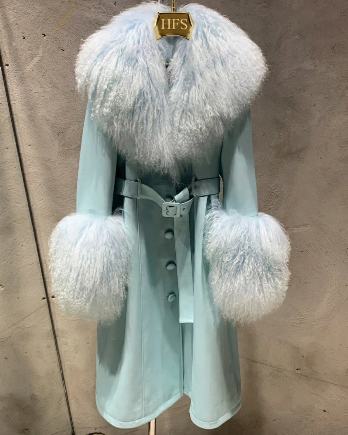 Couture Sheepskin & Mongolian Fur Coat