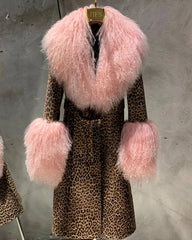 Couture Sheepskin & Mongolian Fur Coat