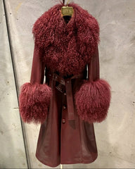 Couture Sheepskin & Mongolian Fur Coat