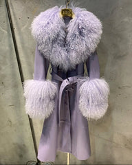 Couture Sheepskin & Mongolian Fur Coat