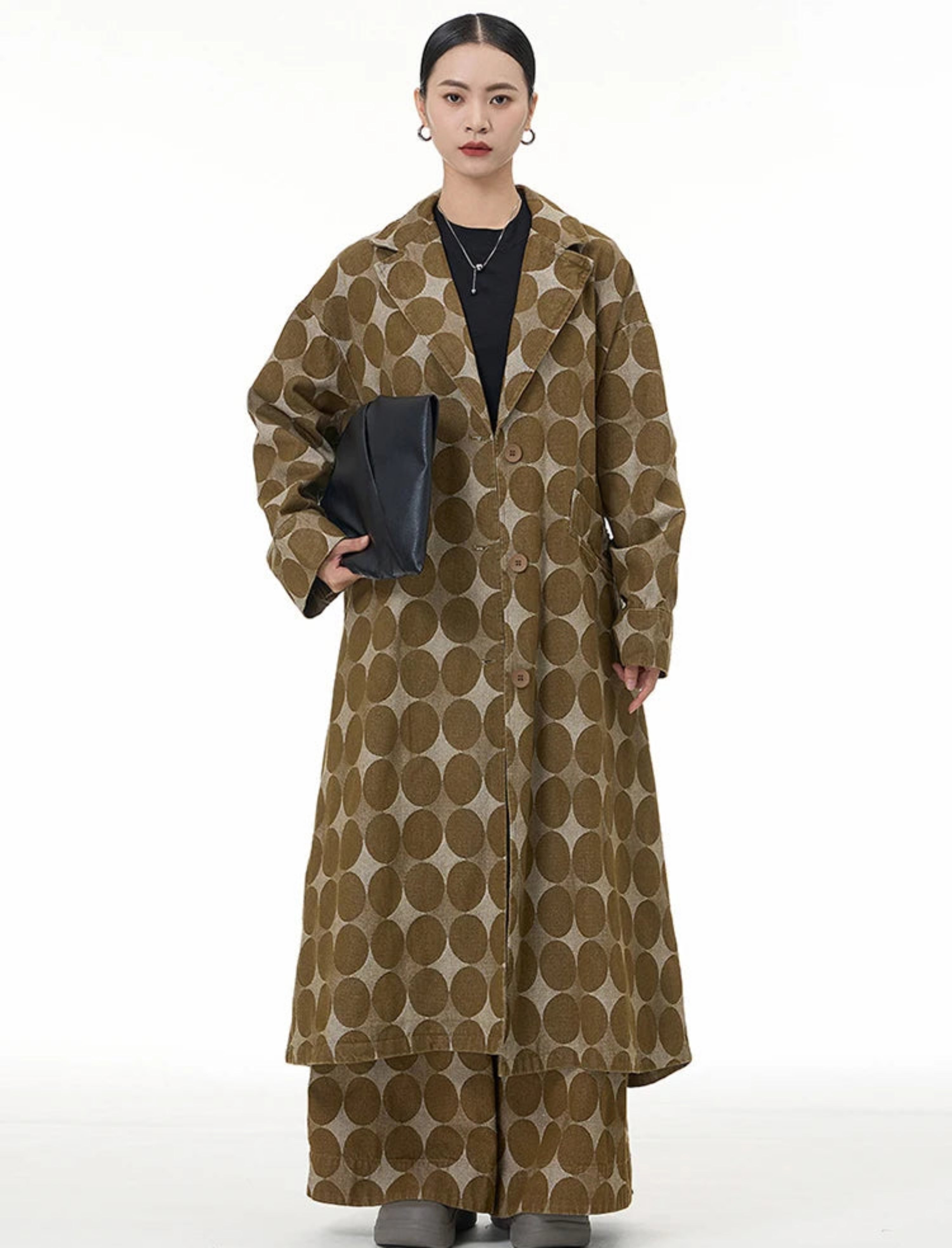 Couture Japanese Designer Longline Trench Coat