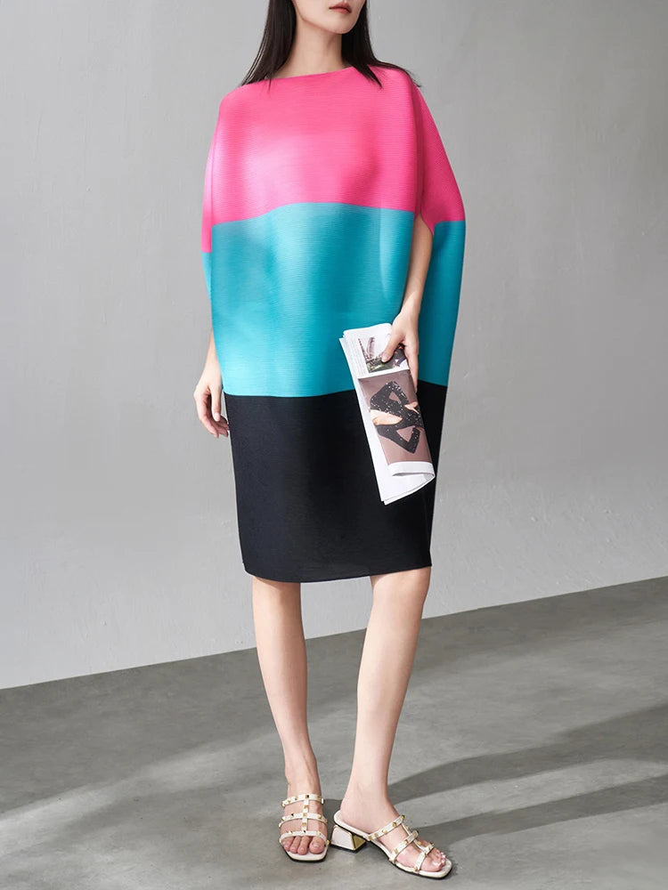 Cruise Dress Luxury Japanese Pleats Plissé Resort Vacation Dress
