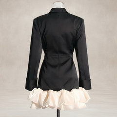 Luxury Crystal Blazer Dress