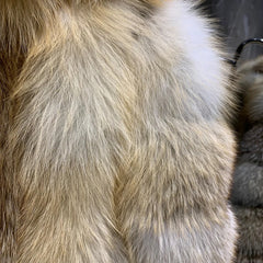 Golden Island Long Fox Fur Coat