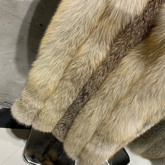 Golden Island Long Fox Fur Coat